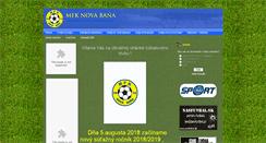 Desktop Screenshot of mfknovabana.sk